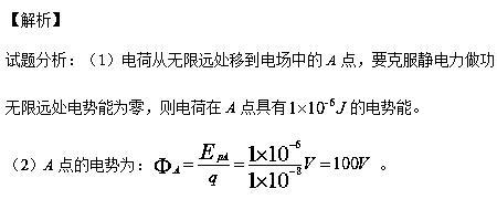 正电荷做功公式