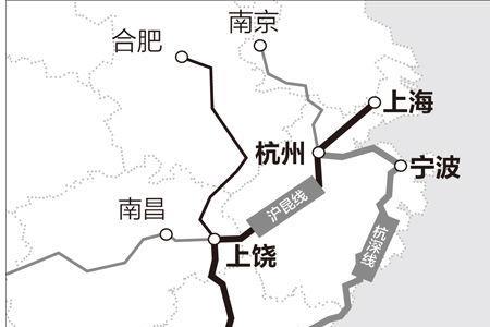 广州至南京高铁路线图