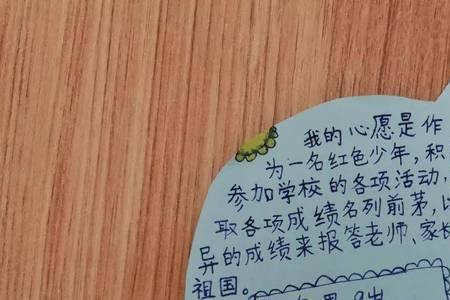 入中学心愿卡内容怎么写