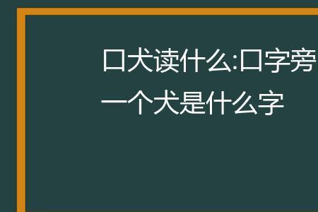 口子旁一个各念什么字