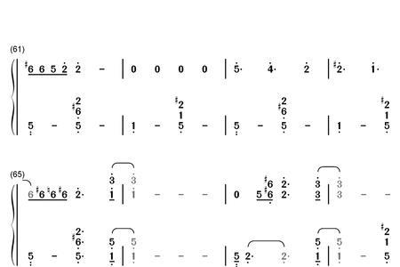 简谱开头上的数字表示什么