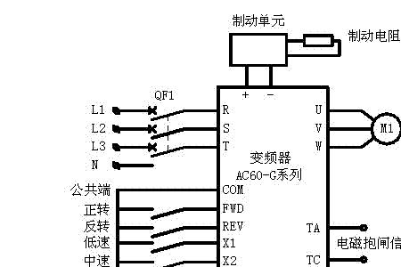 变频器fwd和com怎么接线