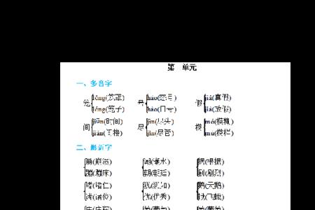 还的形近字和多音字