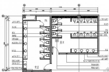 公共厕所平面图怎么看