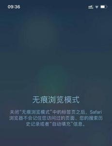 ipad如何关闭无痕浏览