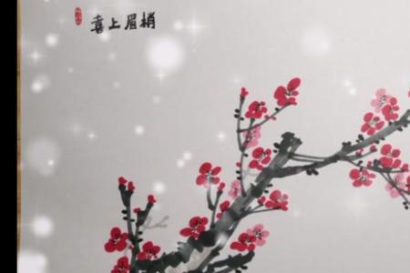 梅花两个字笔画