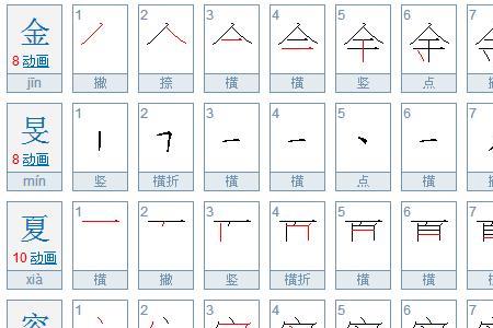 夏一共几笔