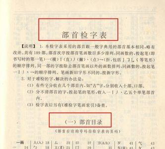 量部首查字法怎么查