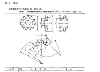 两个链轮的中心距怎么计算