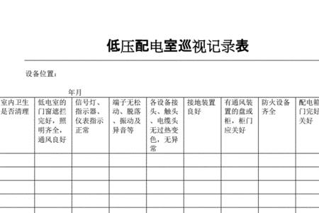 巡视记录几天写一次