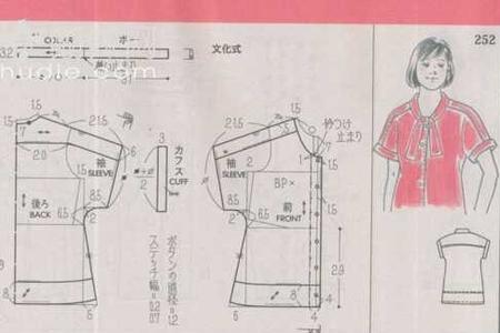 连袖落肩长袖衫裁剪方法