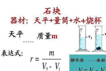 怎样用量筒或量杯测物体密度