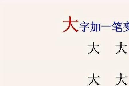 天加一笔成新字