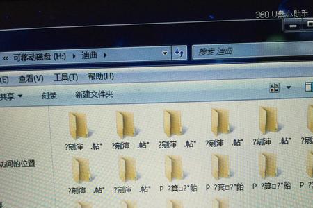 u盘乱拔导致文件乱码