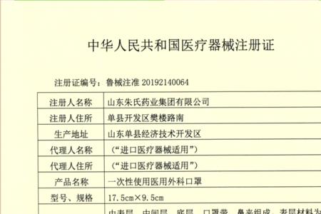 成人口罩执行标准