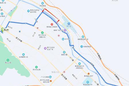 西宁105路公交车路线