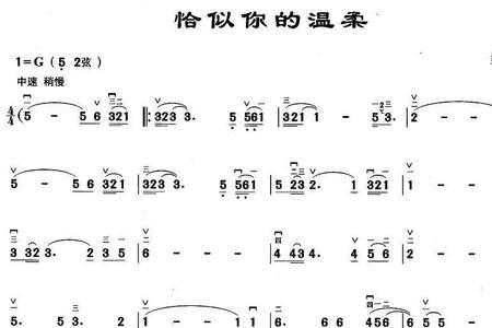 二胡曲谱中的波音是啥意思