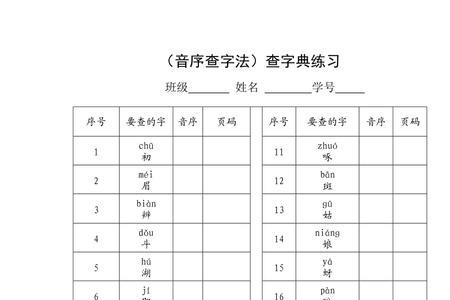 音序查字要牢记先把什么找到