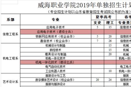 威海职业学院单招专业有护理吗