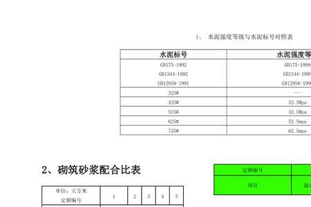 水泥颜色对照表