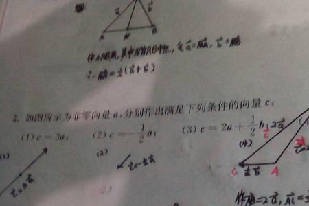 向量三角形法则画法