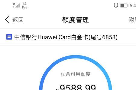 中信华为card金卡提额度快吗