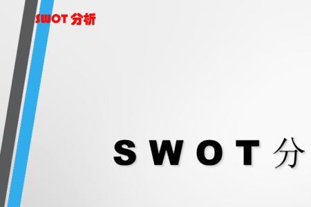 swot分析s和w分别指什么