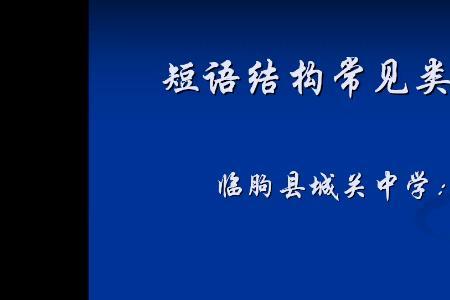 浪沫横溢短语类型