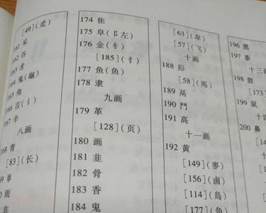 微部首的字