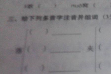 申字的多音字