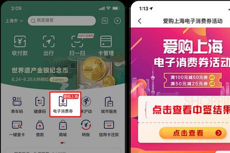 爱购上海消费券使用范围