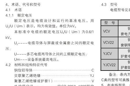 vc电缆代表什么意思