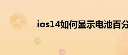 苹果14电池显示一个横杠