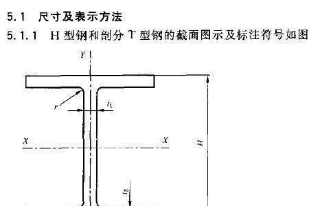 h钢的截面尺寸怎么看