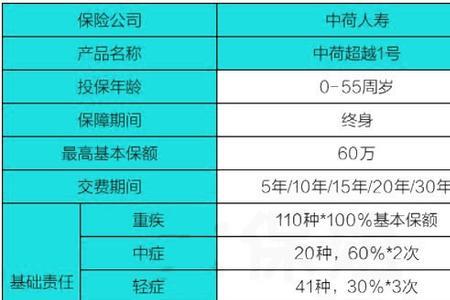 中荷人寿终身重疾随心版怎么样