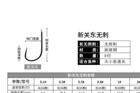 新关东2号子线配多大鱼钩