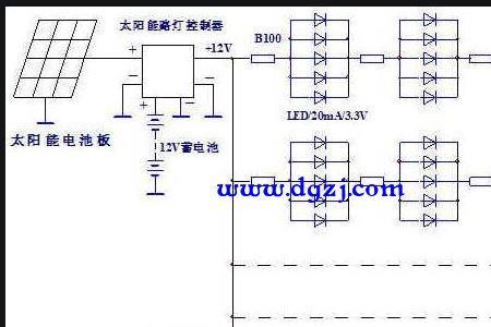 太阳能灯接电瓶方法