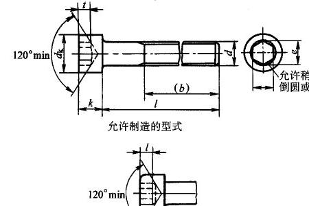 m12内六角螺栓沉孔尺寸