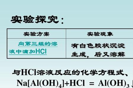 al的沉淀有哪些