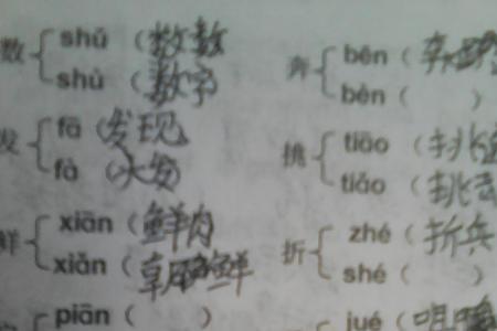 号字多音字组词