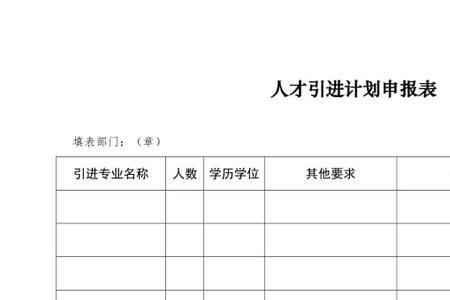 深圳人才引进呈报表需要盖章吗