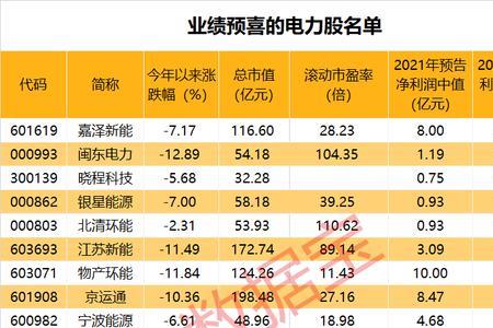 山东十大电力上市公司