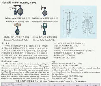 蜗轮蝶阀开关字母代表