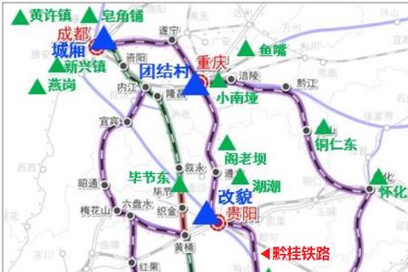 黔桂铁路路线图