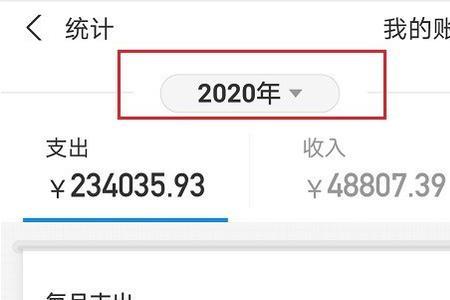 支付宝账单怎么按年查询
