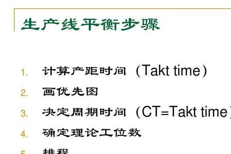 cycle time如何计算