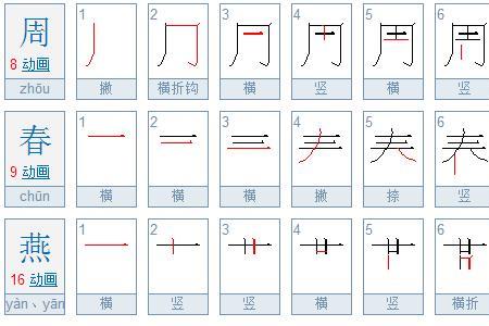 周笔画数是什么