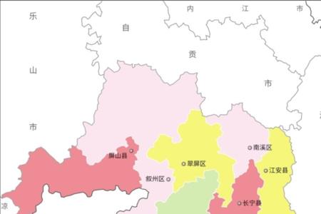 泸州市各区县城区面积