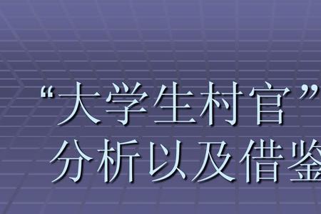 大学生村官学历提升有用吗