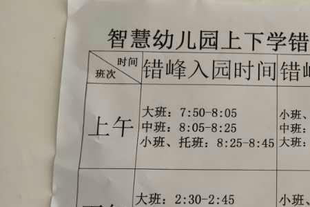 幼儿园开学后是什么时间